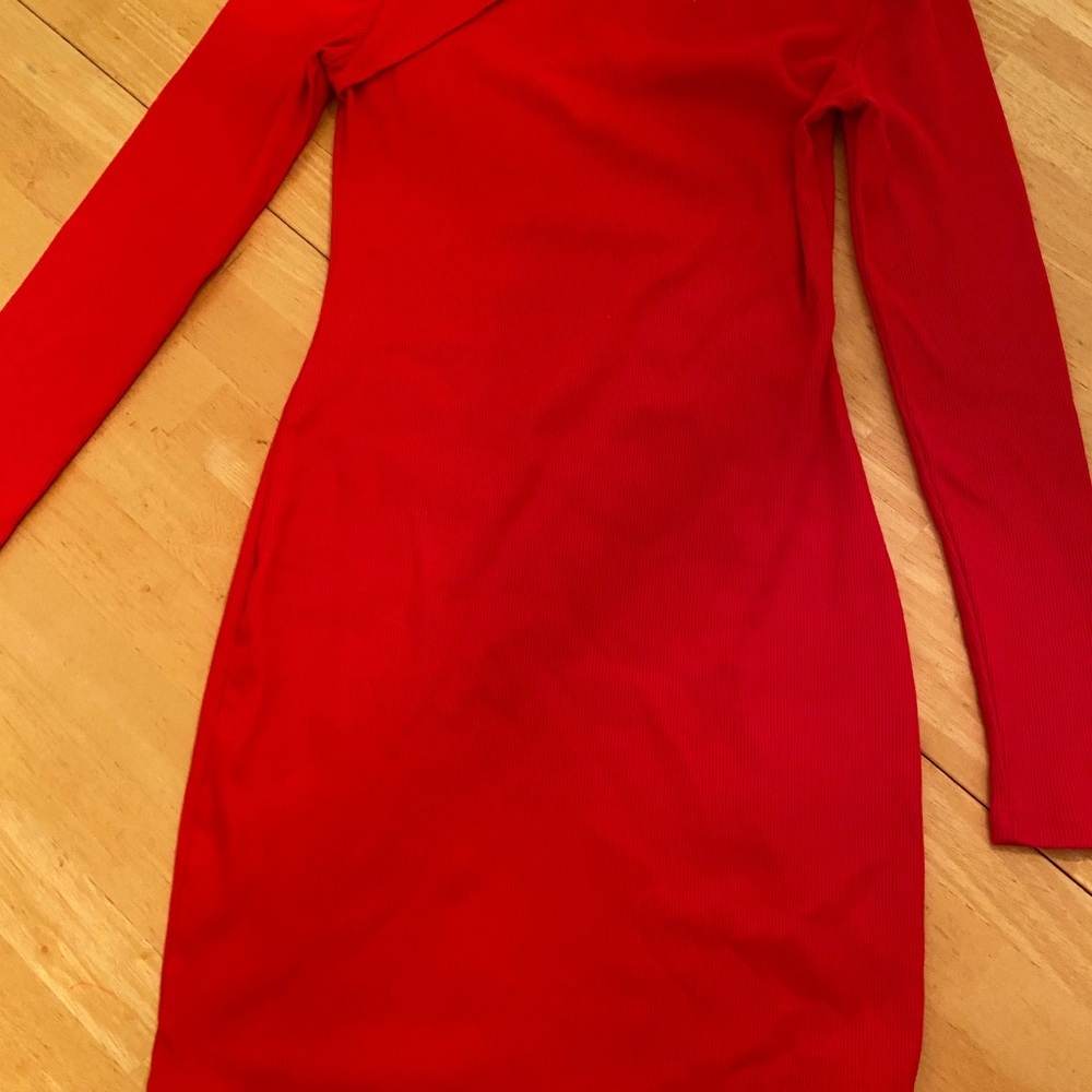 Wild Fable One Shoulder Red Dress